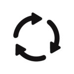 Icon of arrows going in a circle to indicate recurring payments